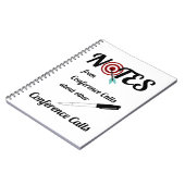 Telefonkonferenz-Notizbuch Notizblock (Linke Seite)