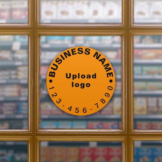 Telefonnummer des Unternehmens für Orange Large Ro Aufkleber