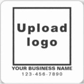 Telefonnummer des Unternehmens im Vinyl auf dem we Aufkleber (Vorderseite)