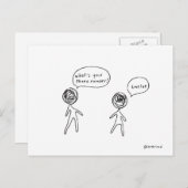 Telefonnummer Postkarte (Vorne/Hinten)