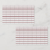 Telefonnummerkarte (Vorne/Hinten)