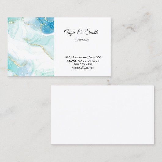 Telefonnummerkarte (Vorne/Hinten)