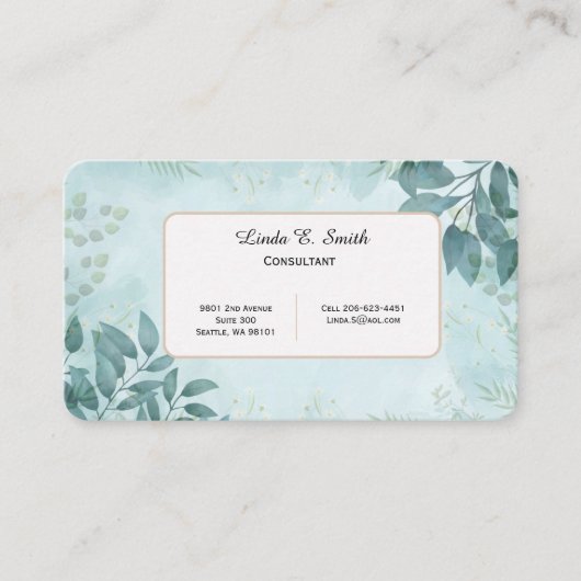 Telefonnummerkarte (Vorderseite)