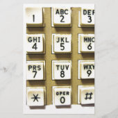 Telefonnummern Briefpapier (Vorderseite)