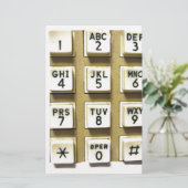 Telefonnummern Briefpapier (Stehend Vorderseite)