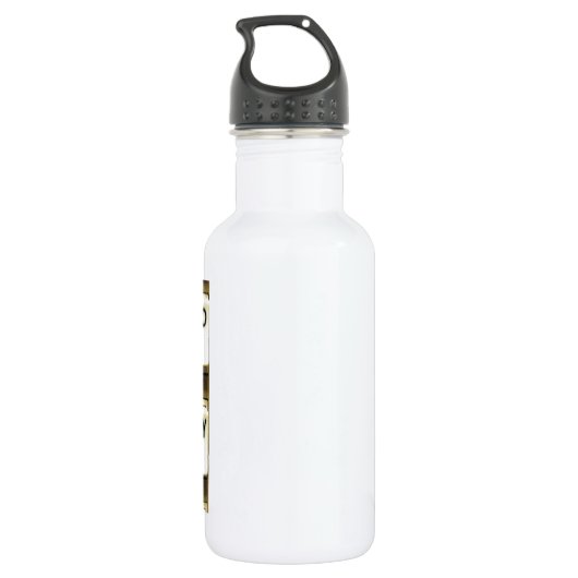 Telefonnummern Edelstahlflasche (Rückseite)