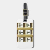 Telefonnummern Gepäckanhänger (Vorderseite vertikal)