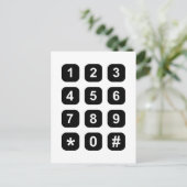 Telefonnummern Postkarte (Stehend Vorderseite)