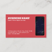 Telefonreparatur QR Red Visitenkarte (Vorderseite)