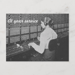 Telefonschalter-Karte Postkarte