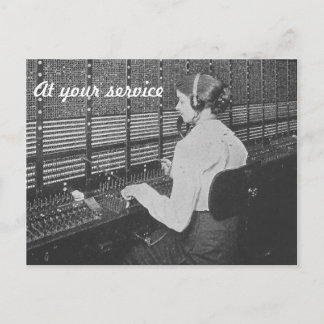 Telefonschalter-Karte Postkarte