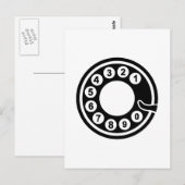 Telefonscheibe Postkarte (Vorne/Hinten)