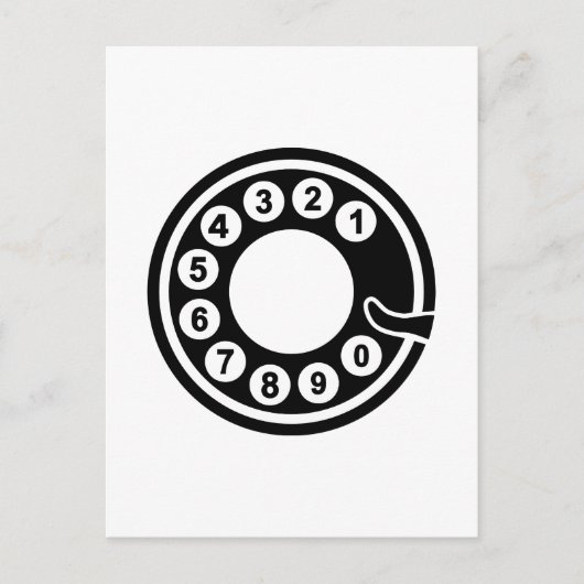 Telefonscheibe Postkarte (Vorderseite)
