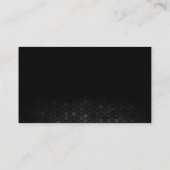 Telefonsymbol | Abstrakter Hintergrund des Schwarz Visitenkarte (Rückseite)