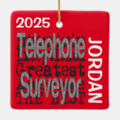 Telefonumfrage Extraordinaire CUSTOM Keramikornament (Rückseite)