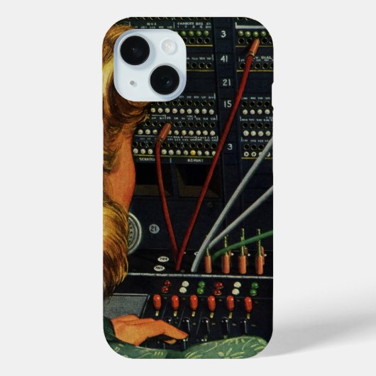 Telefonvermittler, Vintages Unternehmen Case-Mate iPhone Hülle (Rückseite)