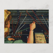 Telefonvermittler, Vintages Unternehmen Postkarte (Vorderseite)
