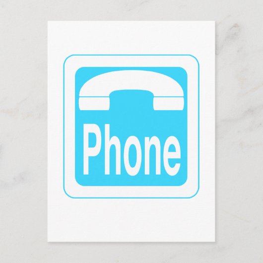 Telefonzeichen Postkarte (Vorderseite)