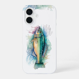 Telefonzelle - Aquarellfarben-Reihe: Bass iPhone 16 Hülle