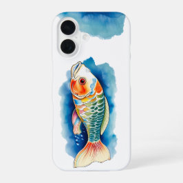 Telefonzelle - Aquarellreihe: Koi Fish iPhone 16 Hülle