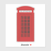 Telefonzelle Aufkleber (Blatt)