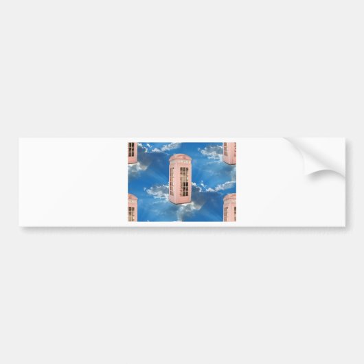 Telefonzelle Autoaufkleber (Vorne)