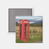 Telefonzelle, Ellishadder, in der Nähe von Staffin Magnet (Vorderseite/Rückseite)