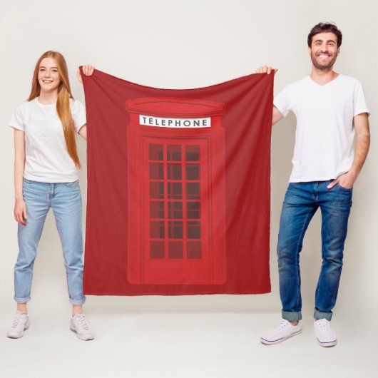 Telefonzelle Fleecedecke (Beispiel)
