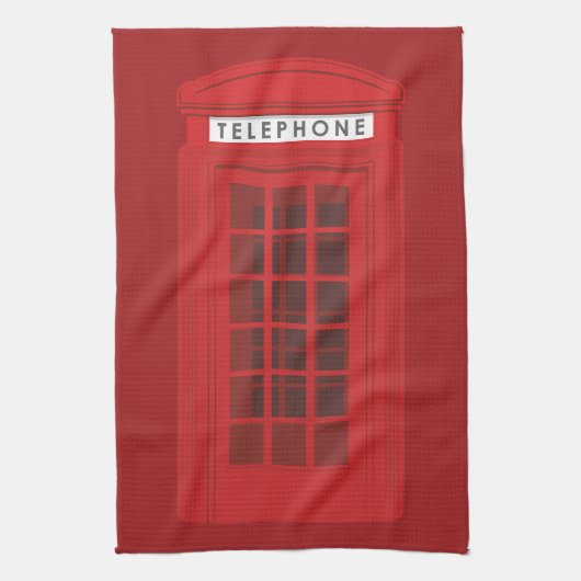 Telefonzelle Geschirrtuch (Vertikal)
