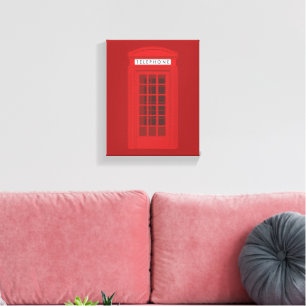 Telefonzelle Leinwanddruck