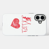 Telefonzelle mit Herz und Mia-Namen Case-Mate iPhone Hülle (Rückseite (Horizontal))
