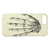 Telefonzelle mit zeichn eines Skeletts Case-Mate iPhone Hülle (Rückseite (Horizontal))