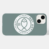 Telefonzelle NichtAntiFish Schlachtschiff grau Case-Mate iPhone Hülle (Rückseite (Horizontal))