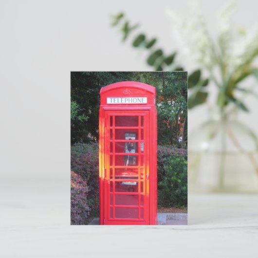 Telefonzelle Postkarte (Stehend Vorderseite)