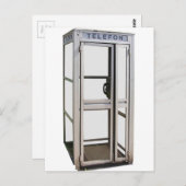 Telefonzelle Postkarte (Vorne/Hinten)