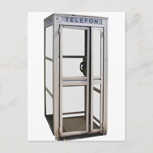 Telefonzelle Postkarte (Vorderseite)