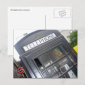 Telefonzelle Postkarte (Vorne/Hinten)