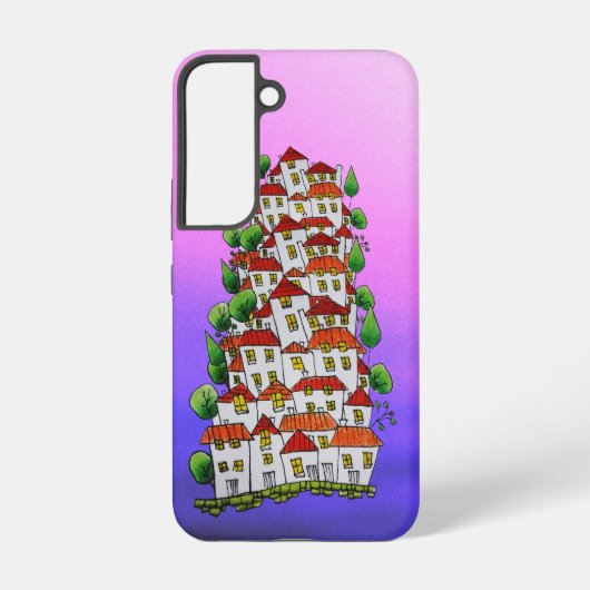 Telefonzelle S22 (Doodle - Hand gezeichnet) Samsung Galaxy Hülle (Rückseite)