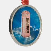 Telefonzelle Silbernes Ornament (Rechts)