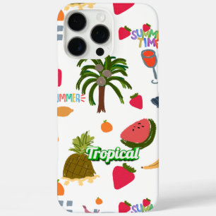 Telefonzelle - tropischer Sommer - hell, lustig & iPhone 16 Pro Max Hülle
