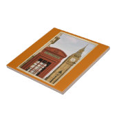 Telefonzelle und Turm von Big Ben Fliese (Seite)