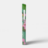 Telefonzellen Psychedelisch lilac grüne Monogramm Case-Mate iPhone Hülle (Rückseite / Links)