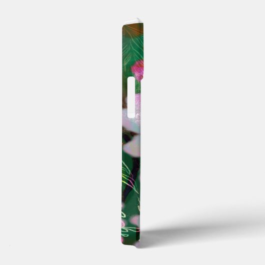 Telefonzellen Psychedelisch lilac grüne Monogramm Case-Mate iPhone Hülle (Rückseite / Rechts)