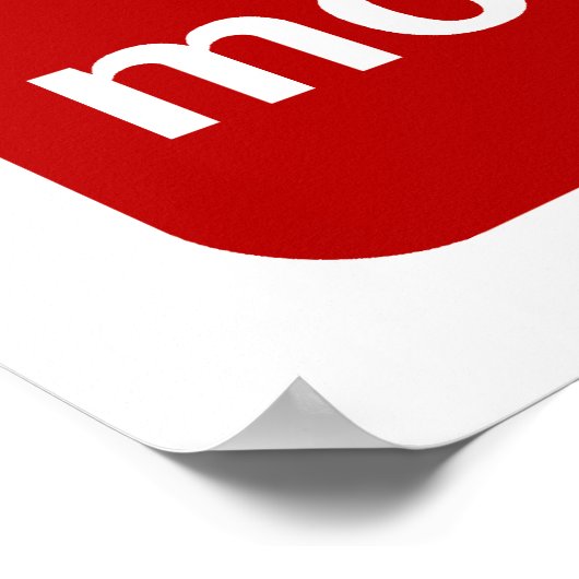 TELEFONZONE-Zeichen Poster (Ecke)