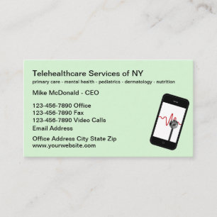 Telegesundheitsdienste Mobiles Medizinprodukt Visitenkarte