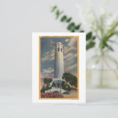 Telegrafenansicht mit Coit-Memorial Postkarte (Stehend Vorderseite)