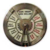 Telegrafenschadburn des Vintagen Dampfschiffes Keramikknauf (Vorderseite)