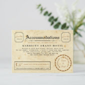 Telegram Hotel Unterkunft Fahrkarte Beipackkarte Begleitkarte (Stehend Vorderseite)