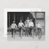 Telegram Messenger Boys, 1911 Postkarte (Vorne/Hinten)