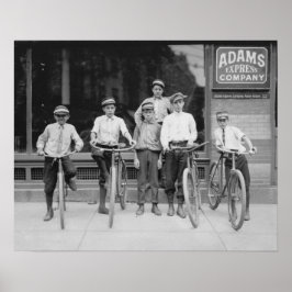 Telegram Messenger Boys, 1911. Vintages Foto Poster